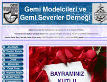 Tablet Screenshot of gemimodelcileridernegi.org